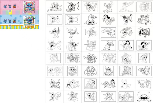 Libro Para Colorear De 50 Hojas De Stitch Notes