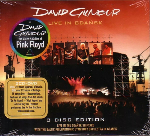 David Gilmour Live In Gdansk 2 Cd + Dvd Nuevo Pink Floyd