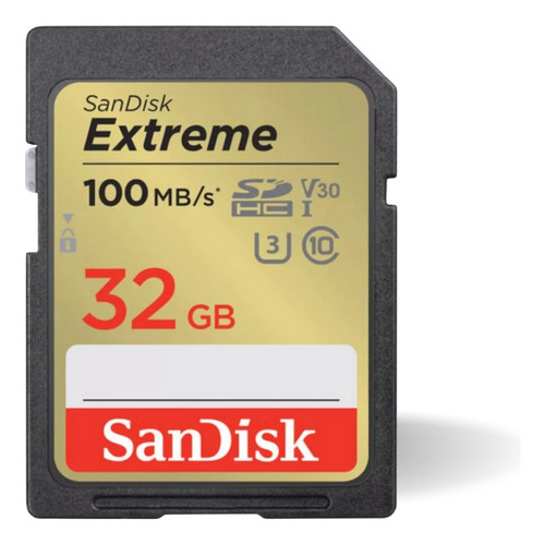 Sandisk Extreme Sdhc Classe10 100mb/s 32gb Sd Full Hd  600x