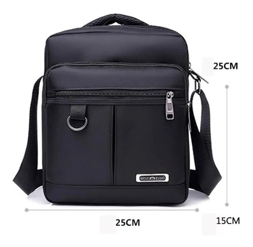Imagen 2 de 7 de Bolsa Mariconera Impermeable Bolso Cruzado Para Caballeros