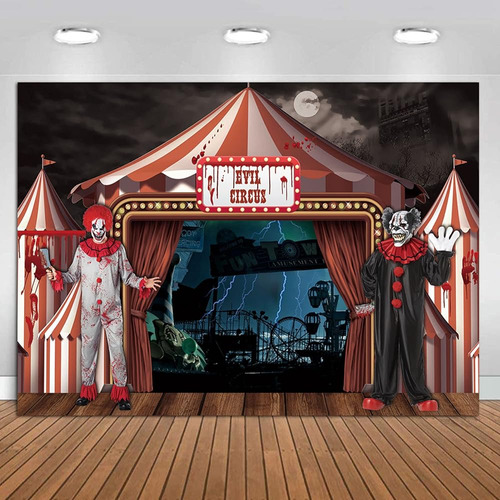Horror Circus Backdrop Photography 7x5ft For Scary Halloween