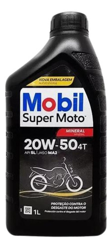 Óleo Mobil 20w-50 Super Moto Mineral Motocicleta Original