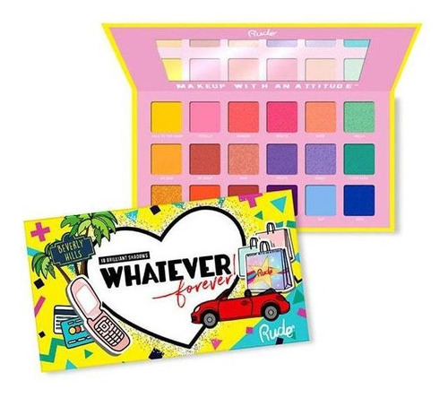 Paleta De Sombras Rude Cosmetics Whatever Forever Color de la sombra Tonos correspondiente a la imagen