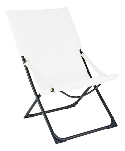 Silla Reposera Sillon Plegable Playa Jardin Relax Color Blanco