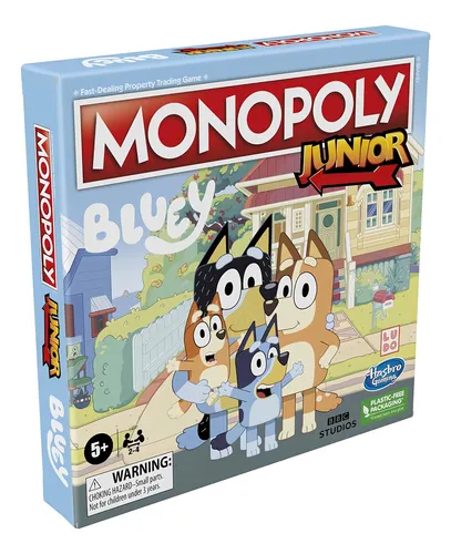 Monopoly Junior: Bluey Edition - Juego De Mesa Para Niños