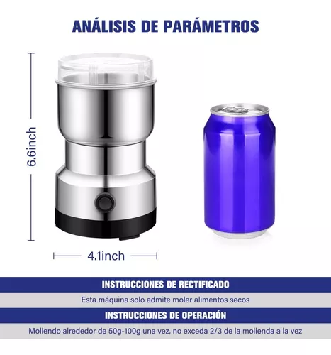 Molino De Café Y Granos Eléctrico 4aspas Moledor De Especias