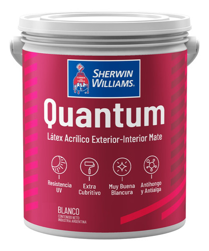 Latex Interior Exterior Quantum Blanco 4 Lt Sherwin Williams