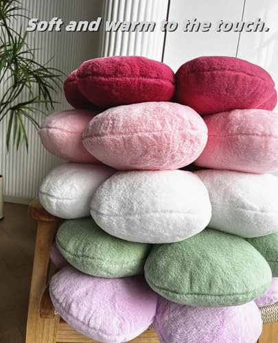 Almohada En Forma De Flor Rosa 40 Cm Para Sofá