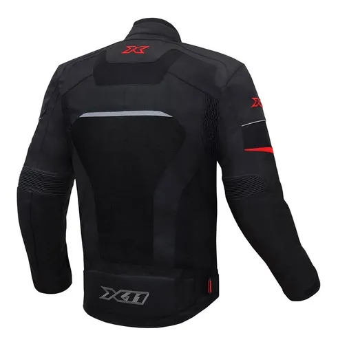Jaqueta X11 Breeze Masculina Imperme vel Preta Vermelha