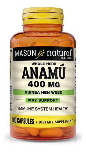 Mason Natural |  Anamu Whole Herb | 450mg | 100 Capsules
