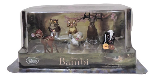 Disney Store Set De Figuras De Bambi  Unico!!