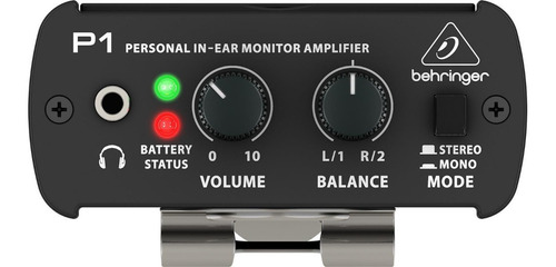 Behringer P1 Amplificador In-ear Monitor Personal Audífonos 