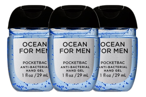 Imagen 1 de 1 de Ocean For Men Gel Antibacterial Bath & Body Works Kit De 3pz