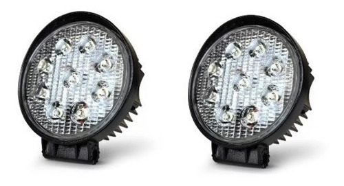 2 Faros Led Auxiliar 9 Led 27w Auto Cuatri 4x4 Agro Off Road