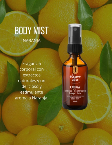 Kit DĂșo Oleum Vitae Crema Y Mist Con Aceiteesencial De Cedro