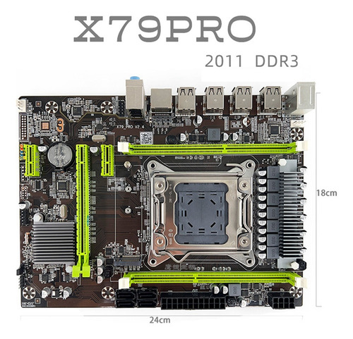 Placa Base X79 Pro Lga 2011ddr3 Con Soporte Xeon E5 V1 V2