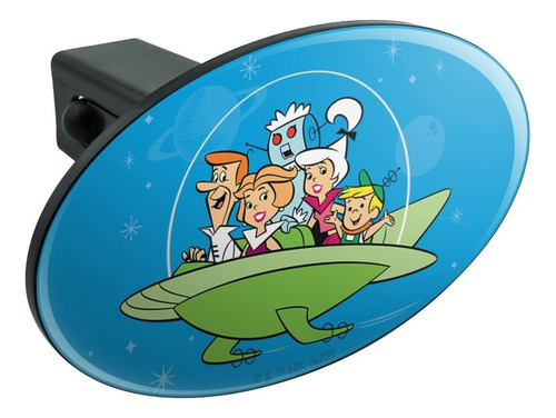 The Jetsons Family Oval Tow Trailer Hitch Cover Plug Insert