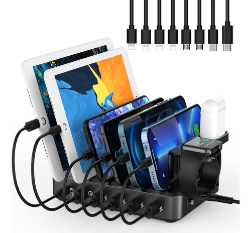 Estação De Carregamento Catlyn 68w 6 Portas Usb-c De Carrega