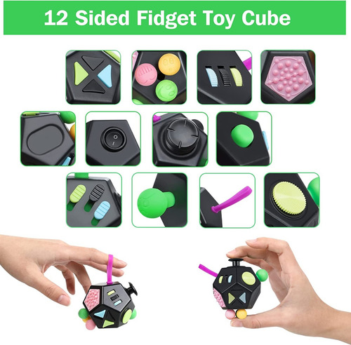 Vcostore 12 Lados Del Cubo De Fidget Alivio Del Estrés