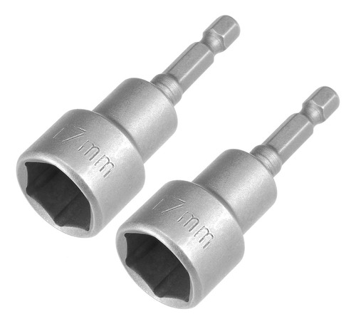 2 Pcs 1/4  Quickchange Hex Shank 17mm  Ic Nut Setter Dr...