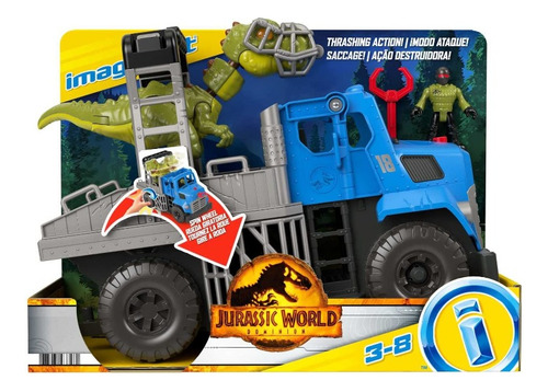 Fisher-price Dino Hauler Vehículo Con Dinosaurio T. Rex 5 Pz