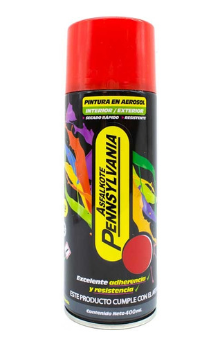 Pintura En Aerosol 400ml Rojo Pennsylvania