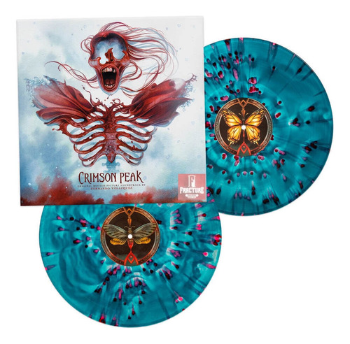 Crimson Peak -soundtrack Vinyl Ice Blue And Red Splatter Lp