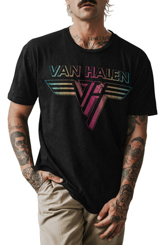 Polo Personalizado Con  Motivo Banda Van Halen 001