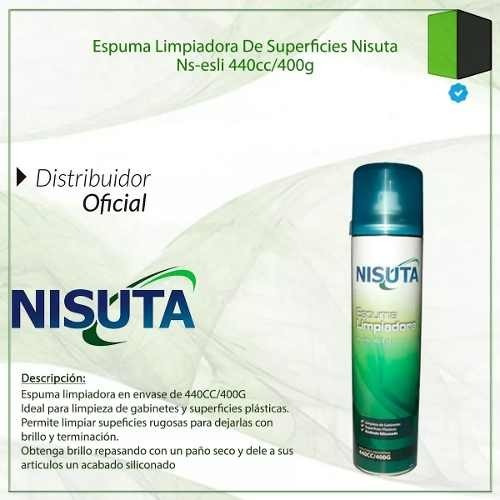 Imagen 2 de 5 de Espuma Limpiadora De Superficies 400g Cc Nisuta