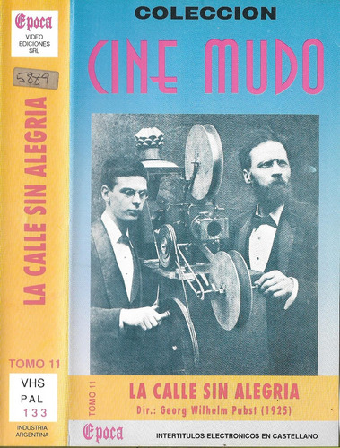 La Calle Sin Alegría Vhs Georg Wilhelm Pabst Cine Mudo