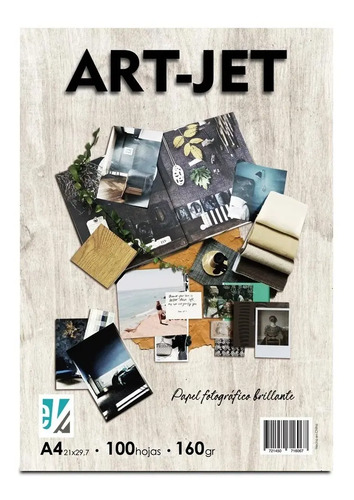 Papel Fotográfico Brillante A4 160g Art Jet 100 Hojas Inkjet