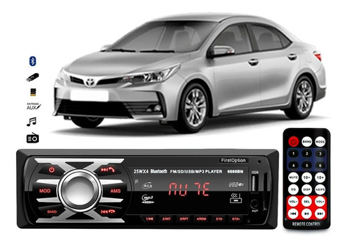 Aparelho De Som Mp3 Toyota Corolla Bluetooth Pendrive Rádio 