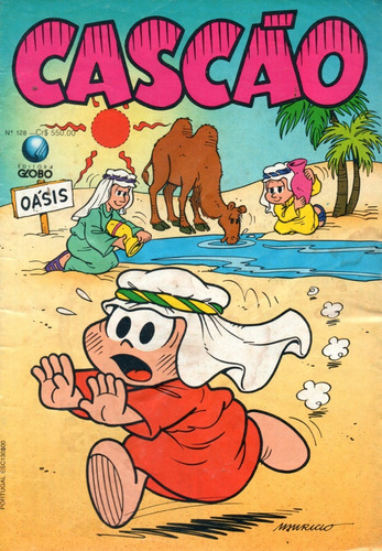 Cascão N° 128 - 36 Páginas - Em Português - Editora Globo - Formato 13 X 19 - Capa Mole - 1991 - Bonellihq Cx177 E23