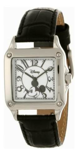 Disney Mickey Mouse Reloj Cuadrado Para Mujer. Color Plate Y