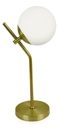 Abajur Luminária De Mesa Aro Jabuticaba Globo Orby Dourado