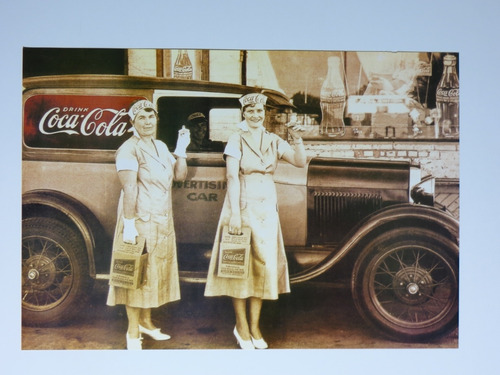 Poster Coca Cola Promotoras Vintage 