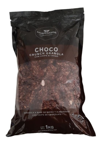 Pack X 3 Choco Granola Homemade 1 Kgr  C/chips Y Cacao