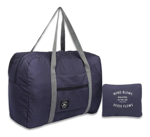 Bolsa De Viaje Pegable Impermeable Azul