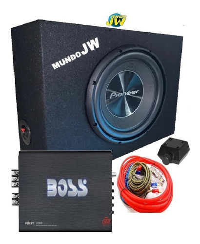 Combo Pioneer 300 Sub 1500w + Pote. Digital + Caja Gnc + Kit