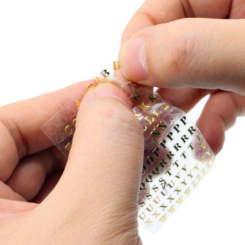Wh 30 Hojas De Pegatinas Pequeñas Con Números Del Alfabeto