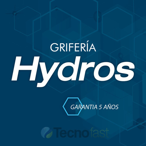 Imagen 2 de 7 de Griferia Lavatorio Hydros Canilla Baño Viva Cromo Metal