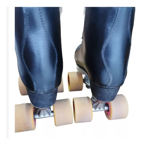 Patines Quad Tapia Sport Cuero Natural Negro N° 35 35 5.8 Cm Negro (Usado)
