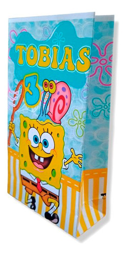 Bolsitas Sorpresita Personalizada Bob Esponja X 10 Unid 