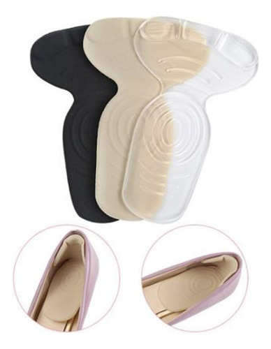 Protetor De Calcanhar De Silicone - Ajuste De Sapato Grande Cor Transparente