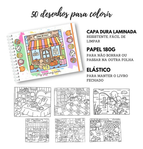 Libro Para Colorear Style, Tapa Dura, 50 Páginas, 180 G, A5