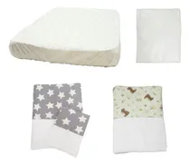 Comprar 2 Sábanas Cuna Funcional + Protector Impermeable. 80x140cm