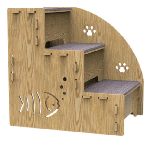 Escalera Para Perros Y Cachorros, 3 Escalones,