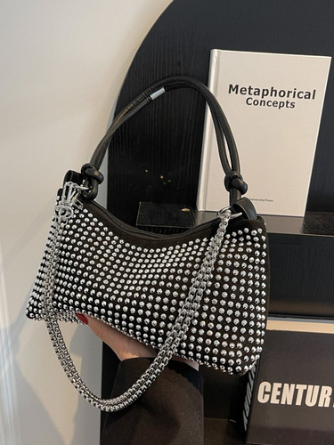 Bolso De Hombro Bandolero De Brillantes A La Moda