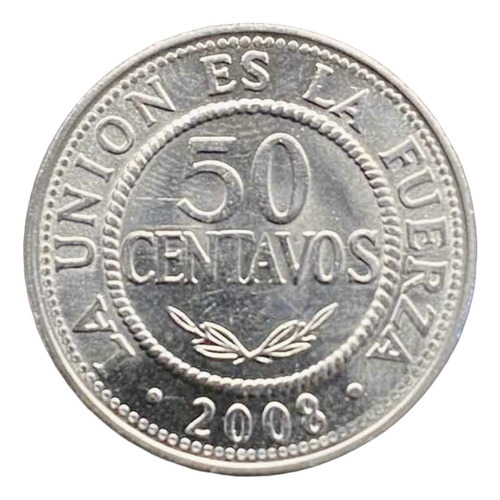 Bolivia Republica - 50 Centavos - Año 2008 - Km #204