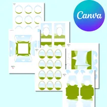 Comprar Kit Plantillas De Pascua Editables En Canva